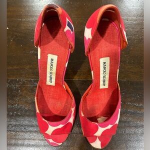 Floral Poppy Manolo Blahnik